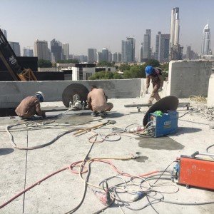 ROOF TOP SLAB CUTTING