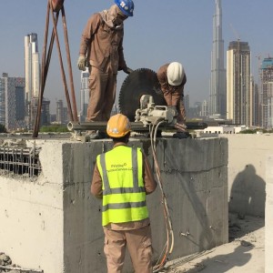 ROOF TOP SLAB CUTTING