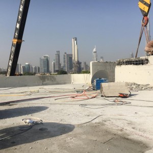 ROOF TOP SLAB CUTTING