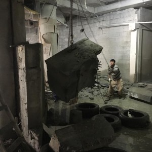 CONCRETE VAULT CUTTING